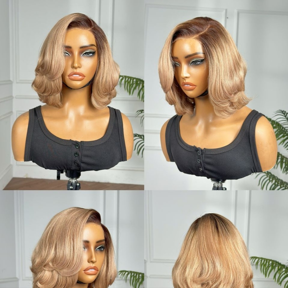 4*4 10" Stylish Blonde Bob Wig